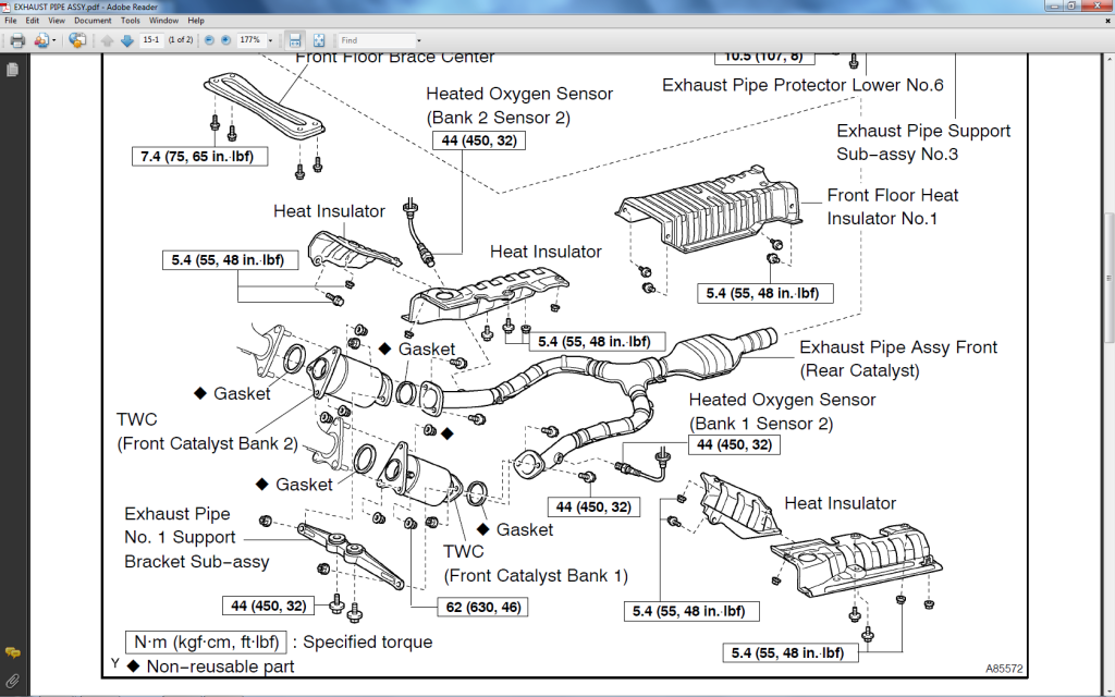 Codes#0430 "catalyst Efficiency below threshold (bank 2)" - Club Lexus ...