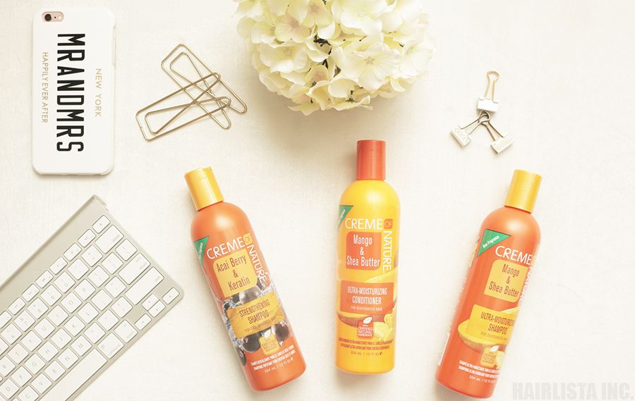 My First Impression: Creme of Nature Mango & Shea Butter and Acai & Keratin Product Line | on HairliciousInc.com