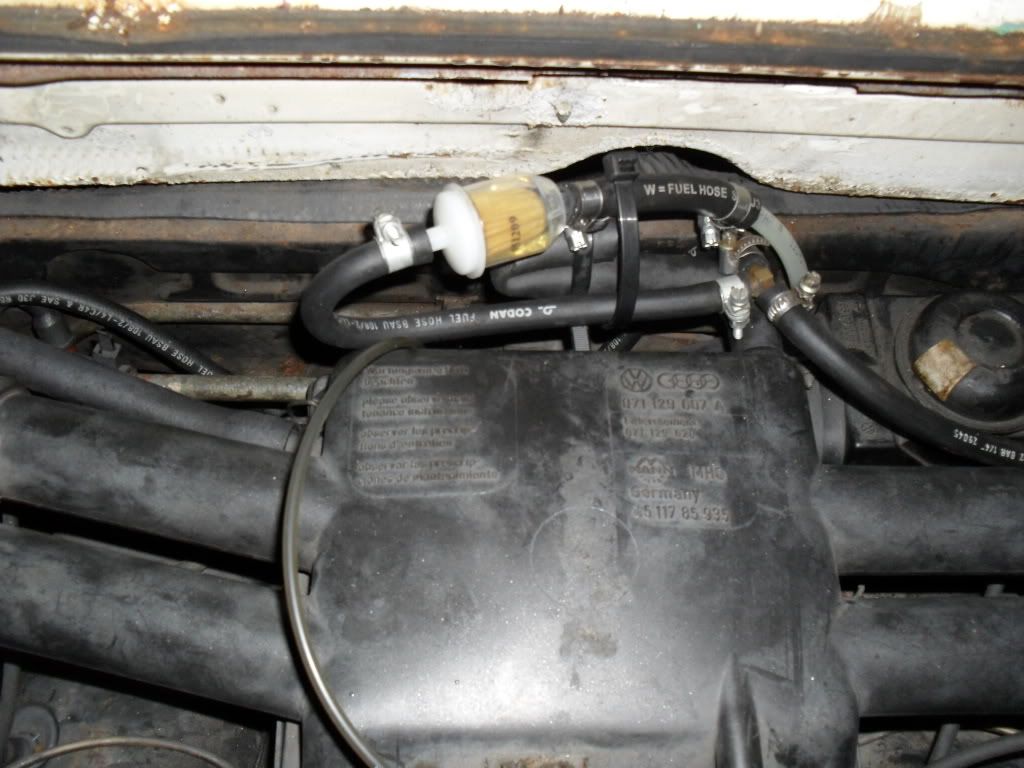 Engine t25 2.0cu wierd fuel line setup VW Forum VZi, Europe's
