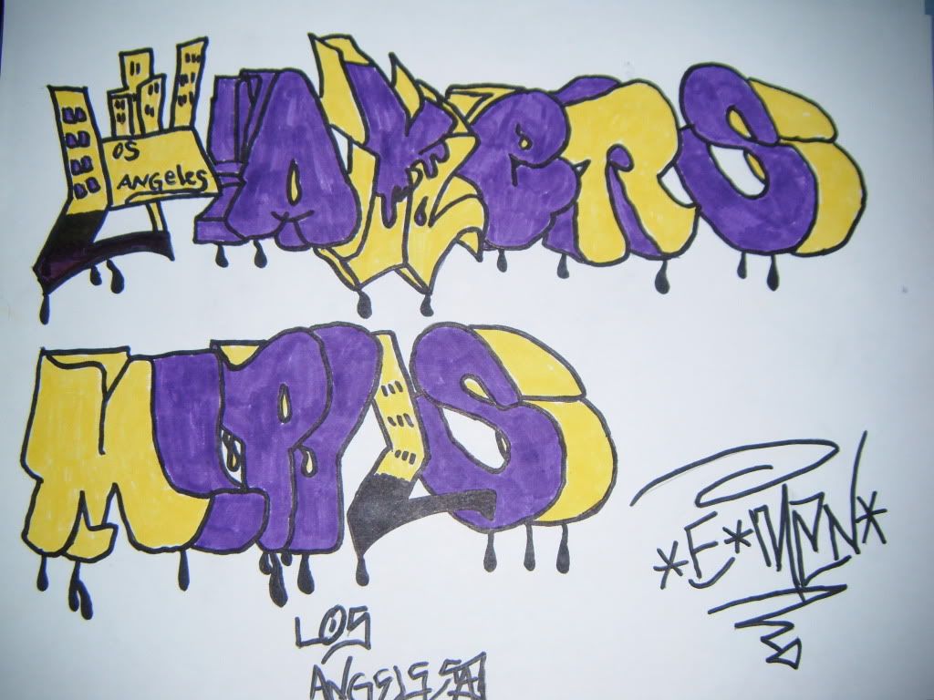 La Lakers Graffiti