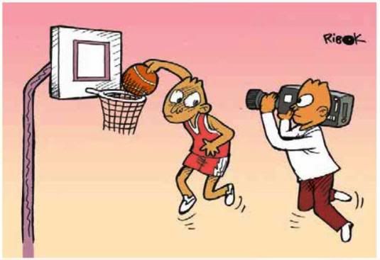 basket ball cartoon 