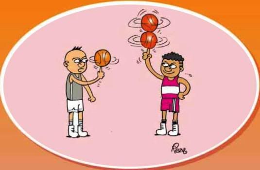 basket ball cartoon 