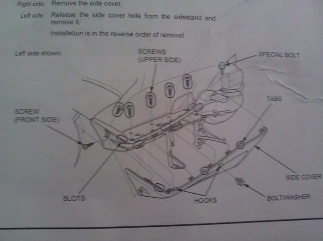 Honda reflex vavle adjustment #3