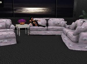 lavender couch set with poses